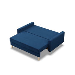 Sofa BLANK , Rodzaj tkaniny - II grupa, Wypełnienie - Sprężynowe, Kolor - GRANATOWY Sofa BLANK , Rodzaj tkaniny - II grupa, Wypełnienie - Sprężynowe, Kolor - GRANATOWY