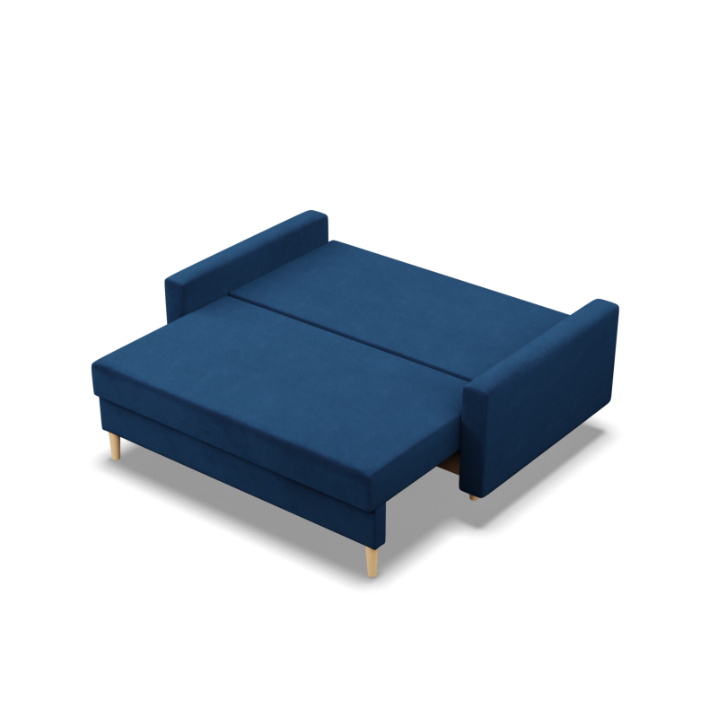 Sofa BLANK , Rodzaj tkaniny - II grupa, Wypełnienie - Sprężynowe, Kolor - GRANATOWY Sofa BLANK , Rodzaj tkaniny - II grupa, Wypełnienie - Sprężynowe, Kolor - GRANATOWY