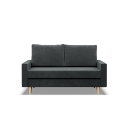 Sofa BLANK , Rodzaj tkaniny - II grupa, Wypełnienie - Sprężynowe, Kolor - CIEMNY SZARY Sofa BLANK , Rodzaj tkaniny - II grupa, Wypełnienie - Sprężynowe, Kolor - CIEMNY SZARY
