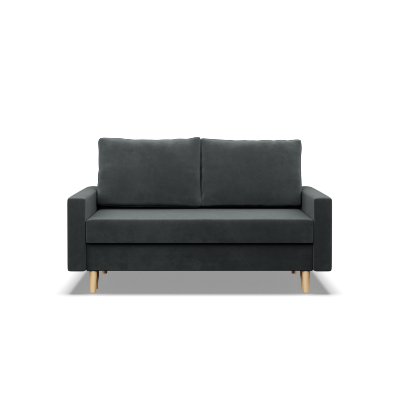 Sofa BLANK , Rodzaj tkaniny - II grupa, Wypełnienie - Sprężynowe, Kolor - CIEMNY SZARY Sofa BLANK , Rodzaj tkaniny - II grupa, Wypełnienie - Sprężynowe, Kolor - CIEMNY SZARY