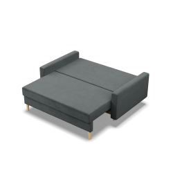 Sofa BLANK , Rodzaj tkaniny - II grupa, Wypełnienie - Sprężynowe, Kolor - CIEMNY SZARY Sofa BLANK , Rodzaj tkaniny - II grupa, Wypełnienie - Sprężynowe, Kolor - CIEMNY SZARY