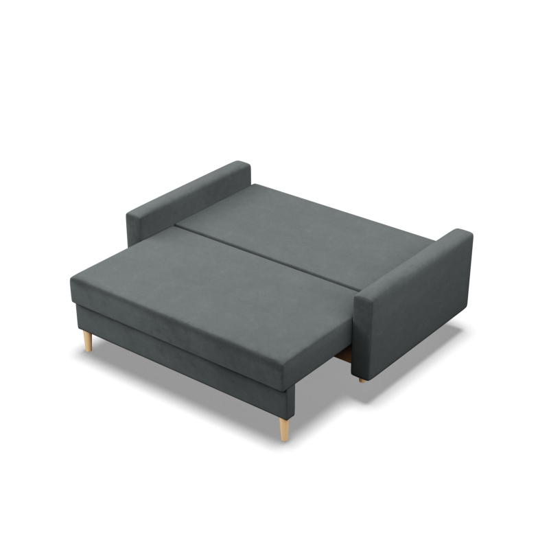 Sofa BLANK , Rodzaj tkaniny - II grupa, Wypełnienie - Sprężynowe, Kolor - CIEMNY SZARY Sofa BLANK , Rodzaj tkaniny - II grupa, Wypełnienie - Sprężynowe, Kolor - CIEMNY SZARY