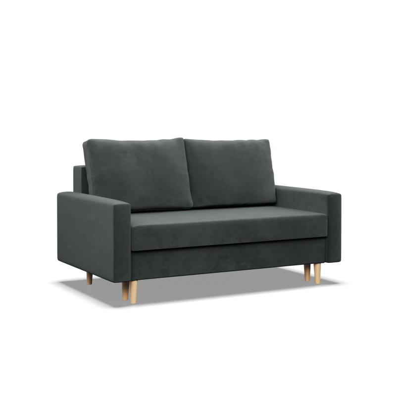 Sofa BLANK , Rodzaj tkaniny - II grupa, Wypełnienie - Sprężynowe, Kolor - CIEMNY SZARY Sofa BLANK , Rodzaj tkaniny - II grupa, Wypełnienie - Sprężynowe, Kolor - CIEMNY SZARY