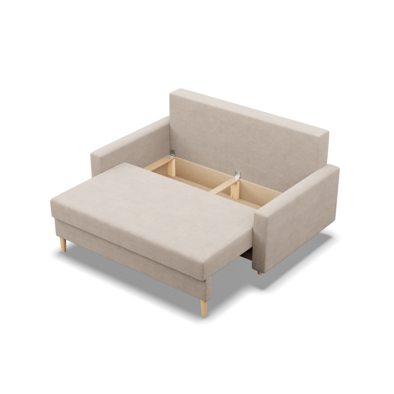 Sofa BLANK , Rodzaj tkaniny - II grupa, Wypełnienie - Sprężynowe, Kolor - BEŻOWY Sofa BLANK , Rodzaj tkaniny - II grupa, Wypełnienie - Sprężynowe, Kolor - BEŻOWY