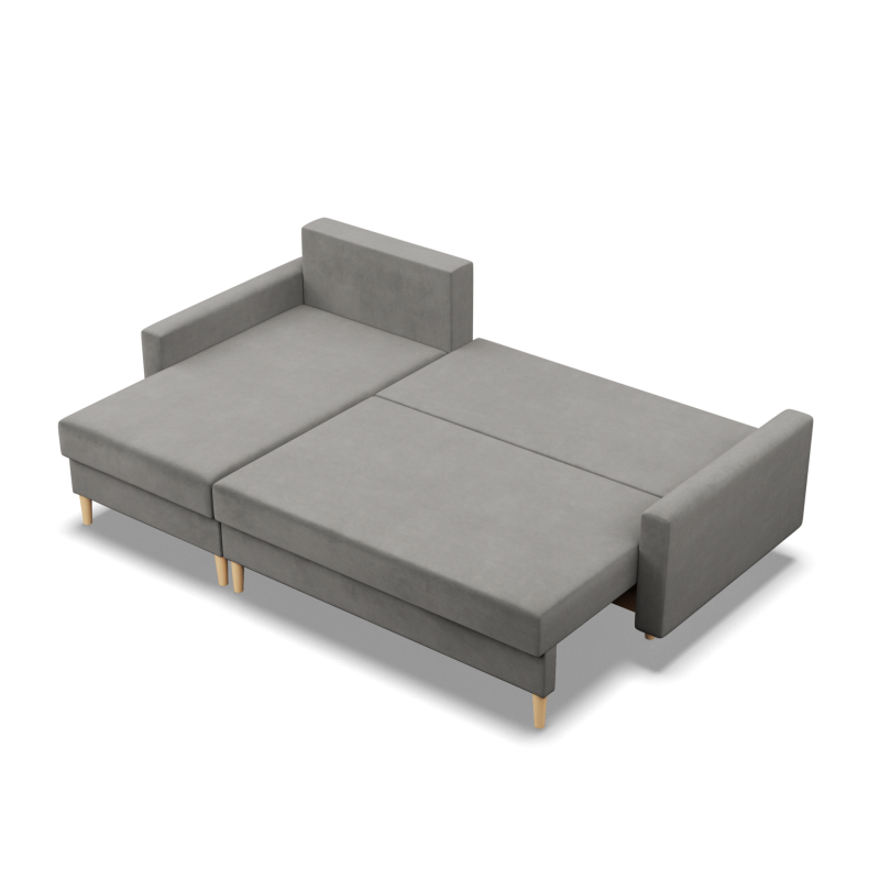 Ecksofa BLANK LL, Stoffart - Gruppe II, Füllung - Federkern, Farbe - HELLGRAU Ecksofa BLANK LL, Stoffart - Gruppe II, Füllung - Federkern, Farbe - HELLGRAU