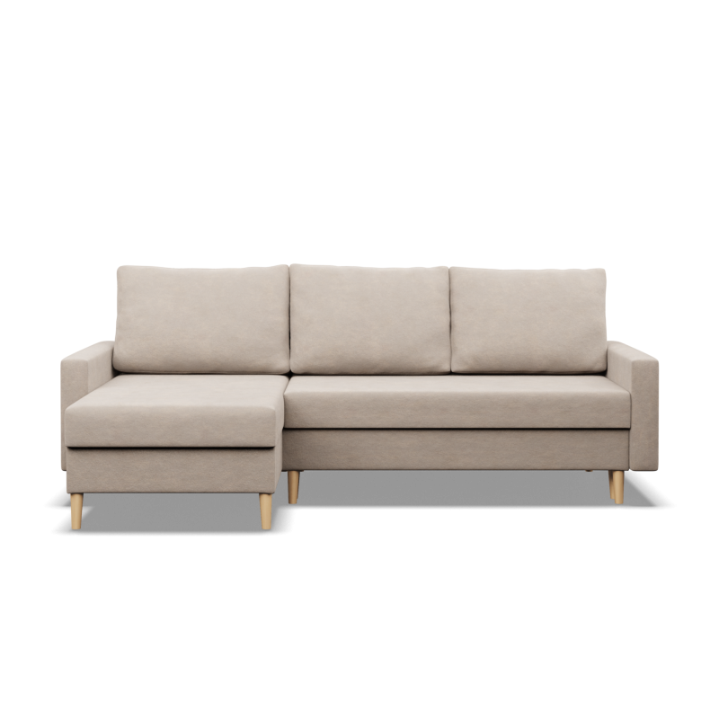 Ecksofa BLANK LL, Stoffart - Gruppe II, Füllung - Federkern, Farbe - BEIGE Ecksofa BLANK LL, Stoffart - Gruppe II, Füllung - Federkern, Farbe - BEIGE
