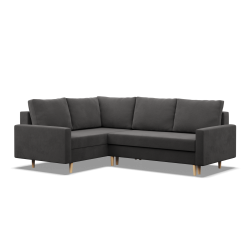 Corner sofa BLANK LO, Fabric type - Group I, Filling - Foam, Side - LEFT, Color - GRAY