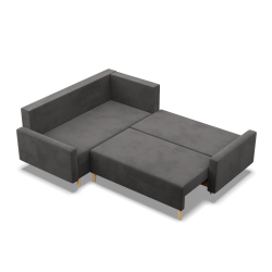 Ecksofa BLANK LO, Stoffart - I Gruppe, Füllung - Schaumstoff, Seite - LINKS, Farbe - GRAU Ecksofa BLANK LO, Stoffart - I Gruppe, Füllung - Schaumstoff, Seite - LINKS, Farbe - GRAU