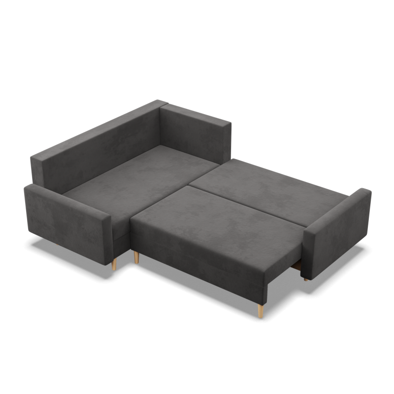 Ecksofa BLANK LO, Stoffart - I Gruppe, Füllung - Schaumstoff, Seite - LINKS, Farbe - GRAU Ecksofa BLANK LO, Stoffart - I Gruppe, Füllung - Schaumstoff, Seite - LINKS, Farbe - GRAU