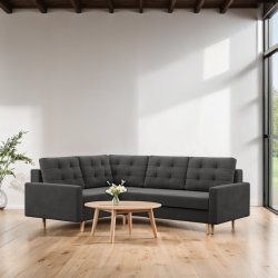 Ecksofa BLANK LO, Stoffart - I Gruppe, Füllung - Schaumstoff, Seite - LINKS, Farbe - GRAU Ecksofa BLANK LO, Stoffart - I Gruppe, Füllung - Schaumstoff, Seite - LINKS, Farbe - GRAU