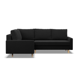 Ecksofa BLANK LO, Stoffart - Gruppe I, Füllung - Schaumstoff, Seite - LINKS, Farbe - SCHWARZ Ecksofa BLANK LO, Stoffart - Gruppe I, Füllung - Schaumstoff, Seite - LINKS, Farbe - SCHWARZ