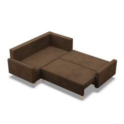 Ecksofa BLANK LO, Stoffart - Gruppe I, Füllung - Schaumstoff, Seite - LINKS, Farbe - BRAUN Ecksofa BLANK LO, Stoffart - Gruppe I, Füllung - Schaumstoff, Seite - LINKS, Farbe - BRAUN