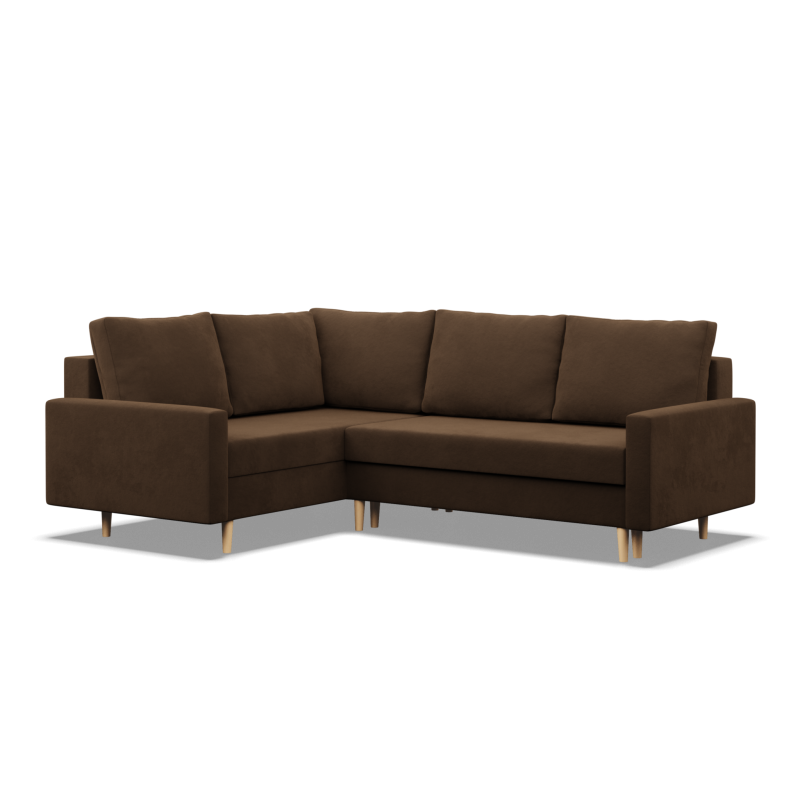 Ecksofa BLANK LO, Stoffart - Gruppe I, Füllung - Schaumstoff, Seite - LINKS, Farbe - BRAUN Ecksofa BLANK LO, Stoffart - Gruppe I, Füllung - Schaumstoff, Seite - LINKS, Farbe - BRAUN