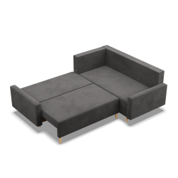 Ecksofa BLANK LO, Stoffart - Gruppe I, Füllung - Schaumstoff, Seite - RECHTS, Farbe - GRAU Ecksofa BLANK LO, Stoffart - Gruppe I, Füllung - Schaumstoff, Seite - RECHTS, Farbe - GRAU