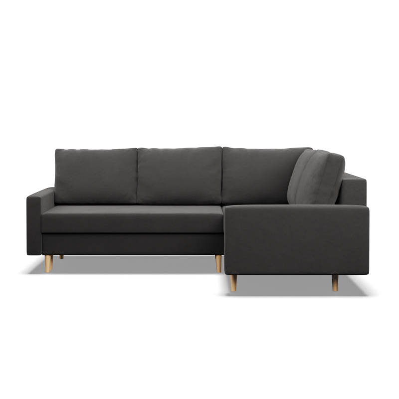 Ecksofa BLANK LO, Stoffart - Gruppe I, Füllung - Schaumstoff, Seite - RECHTS, Farbe - GRAU Ecksofa BLANK LO, Stoffart - Gruppe I, Füllung - Schaumstoff, Seite - RECHTS, Farbe - GRAU