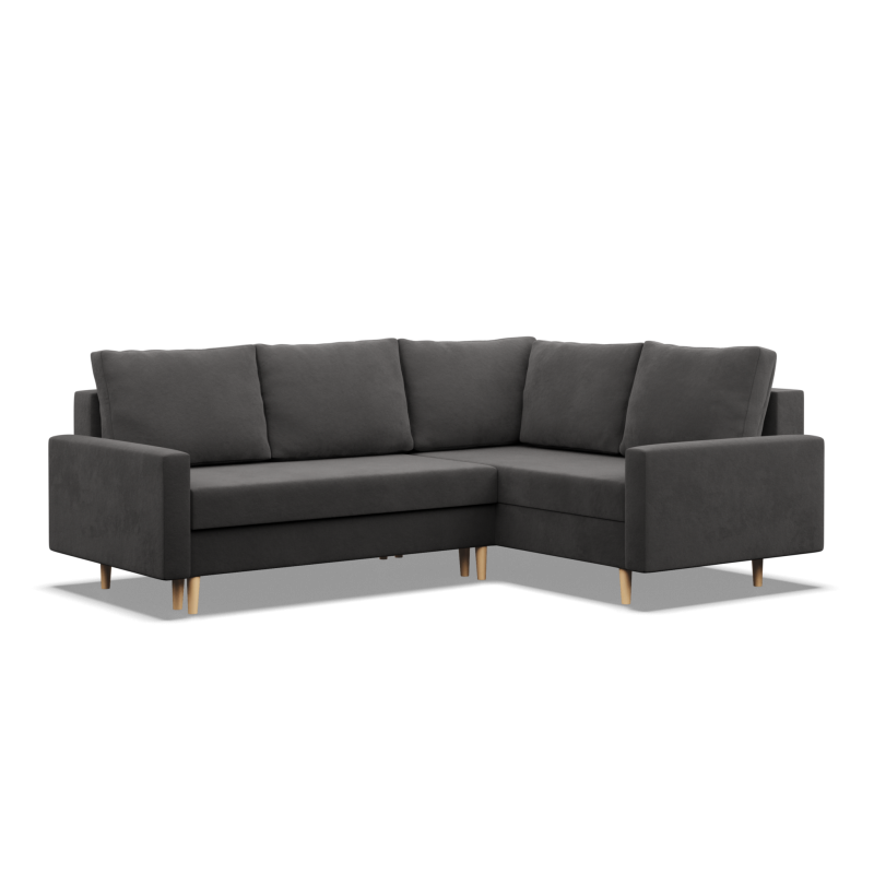 Ecksofa BLANK LO, Stoffart - Gruppe I, Füllung - Schaumstoff, Seite - RECHTS, Farbe - GRAU Ecksofa BLANK LO, Stoffart - Gruppe I, Füllung - Schaumstoff, Seite - RECHTS, Farbe - GRAU