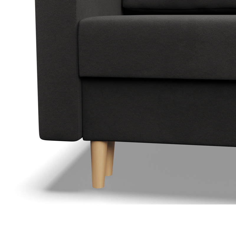 Ecksofa BLANK LO, Stoffart - Gruppe I, Füllung - Schaumstoff, Seite - RECHTS, Farbe - GRAU Ecksofa BLANK LO, Stoffart - Gruppe I, Füllung - Schaumstoff, Seite - RECHTS, Farbe - GRAU