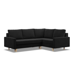 Corner Sofa BLANK LO, Fabric Type - Group I, Filling - Foam, Side - RIGHT, Color - BLACK