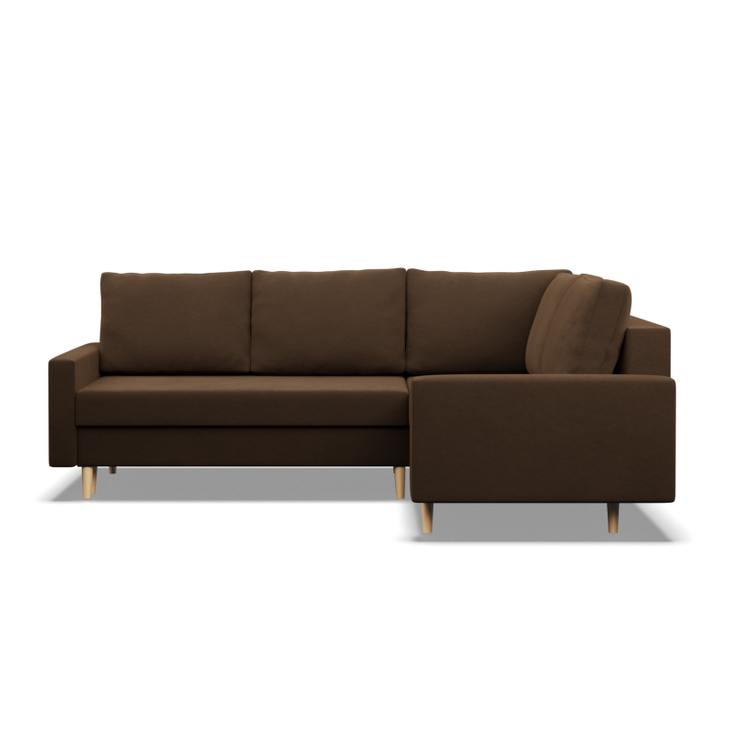 Ecksofa BLANK LO, Stoffart - Gruppe I, Füllung - Schaumstoff, Seite - RECHTS, Farbe - BRAUN Ecksofa BLANK LO, Stoffart - Gruppe I, Füllung - Schaumstoff, Seite - RECHTS, Farbe - BRAUN