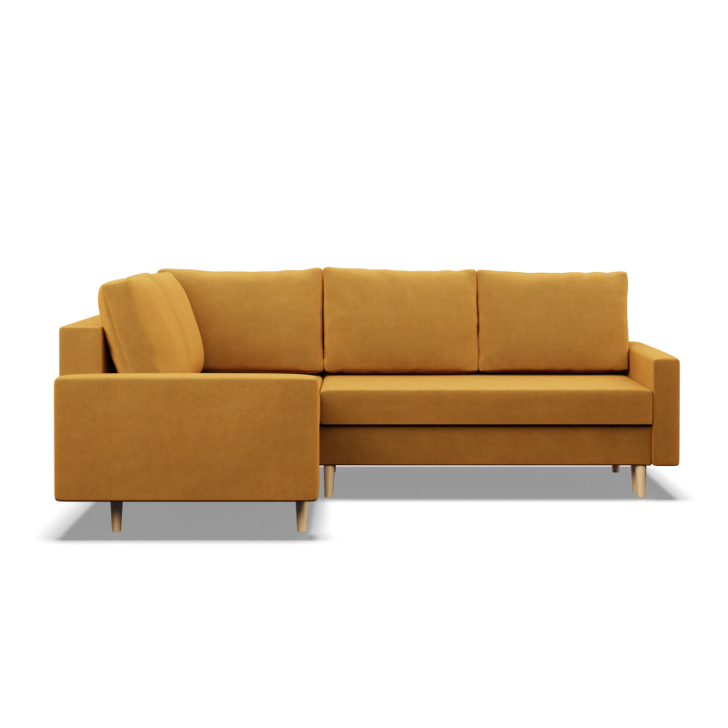 Ecksofa BLANK LO, Stoffart - Gruppe II, Füllung - Federkern, Seite - LINKS, Farbe - GELB Ecksofa BLANK LO, Stoffart - Gruppe II, Füllung - Federkern, Seite - LINKS, Farbe - GELB