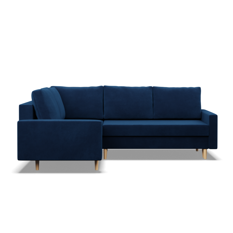Ecksofa BLANK LO, Stoffart - Gruppe II, Füllung - Federkern, Seite - LINKS, Farbe - DUNKELBLAU Ecksofa BLANK LO, Stoffart - Gruppe II, Füllung - Federkern, Seite - LINKS, Farbe - DUNKELBLAU