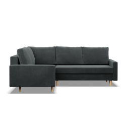 Ecksofa BLANK LO, Stoffart - Gruppe II, Füllung - Federkern, Seite - LINKS, Farbe - DUNKELGRAU Ecksofa BLANK LO, Stoffart - Gruppe II, Füllung - Federkern, Seite - LINKS, Farbe - DUNKELGRAU