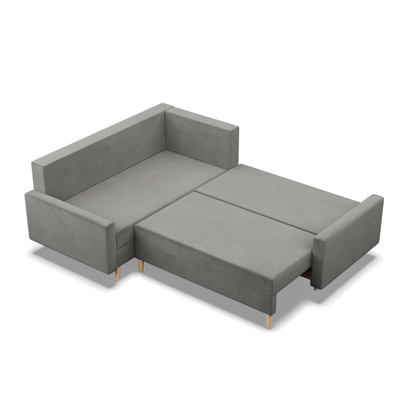 Ecksofa BLANK LO, Stoffart - Gruppe II, Füllung - Federkern, Seite - LINKS, Farbe - HELLGRAU Ecksofa BLANK LO, Stoffart - Gruppe II, Füllung - Federkern, Seite - LINKS, Farbe - HELLGRAU