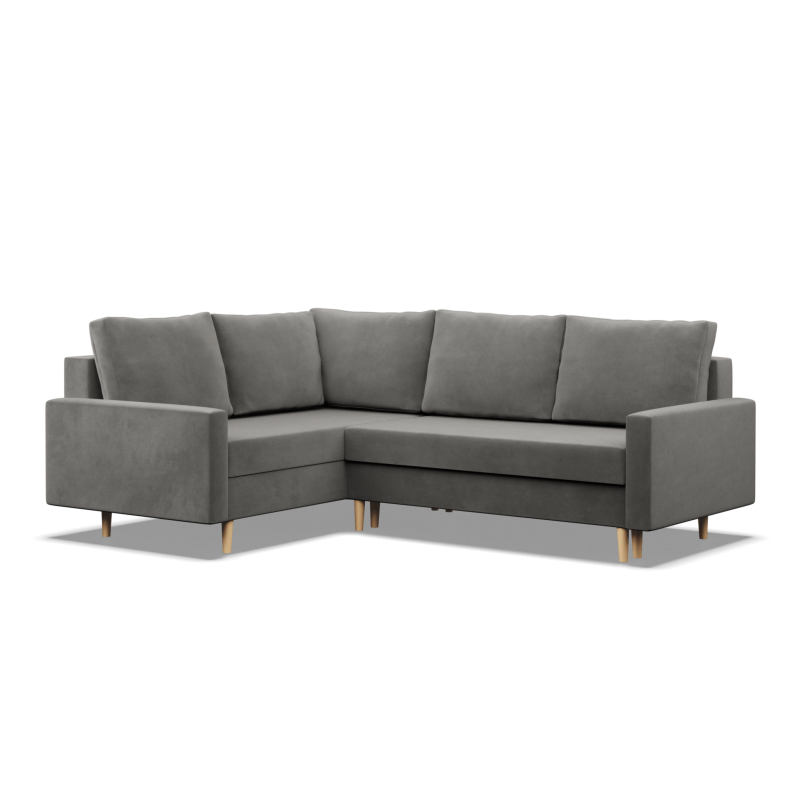 Ecksofa BLANK LO, Stoffart - Gruppe II, Füllung - Federkern, Seite - LINKS, Farbe - HELLGRAU Ecksofa BLANK LO, Stoffart - Gruppe II, Füllung - Federkern, Seite - LINKS, Farbe - HELLGRAU