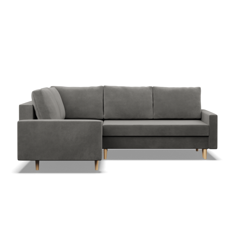 Ecksofa BLANK LO, Stoffart - Gruppe II, Füllung - Federkern, Seite - LINKS, Farbe - HELLGRAU Ecksofa BLANK LO, Stoffart - Gruppe II, Füllung - Federkern, Seite - LINKS, Farbe - HELLGRAU