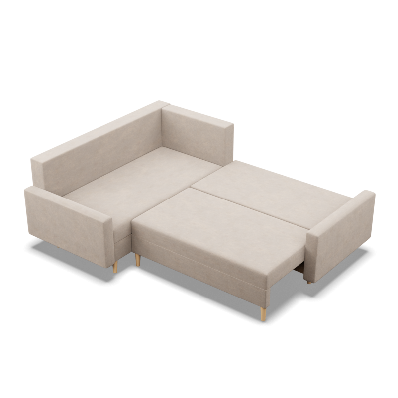 Ecksofa BLANK LO, Stoffart - Gruppe II, Füllung - Federkern, Seite - LINKS, Farbe - BEIGE Ecksofa BLANK LO, Stoffart - Gruppe II, Füllung - Federkern, Seite - LINKS, Farbe - BEIGE
