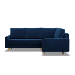 Ecksofa BLANK LO, Stoffart - Gruppe II, Füllung - Federkern, Seite - RECHTS, Farbe - DUNKELBLAU Ecksofa BLANK LO, Stoffart - Gruppe II, Füllung - Federkern, Seite - RECHTS, Farbe - DUNKELBLAU