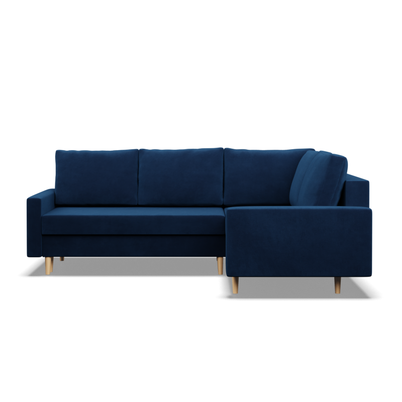 Ecksofa BLANK LO, Stoffart - Gruppe II, Füllung - Federkern, Seite - RECHTS, Farbe - DUNKELBLAU Ecksofa BLANK LO, Stoffart - Gruppe II, Füllung - Federkern, Seite - RECHTS, Farbe - DUNKELBLAU