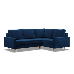 Corner sofa BLANK LO, Fabric type - Group II, Filling - Spring, Side - RIGHT, Color - NAVY BLUE