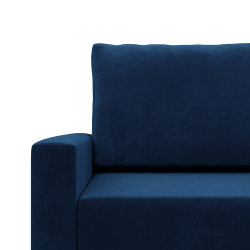 Ecksofa BLANK LO, Stoffart - Gruppe II, Füllung - Federkern, Seite - RECHTS, Farbe - DUNKELBLAU Ecksofa BLANK LO, Stoffart - Gruppe II, Füllung - Federkern, Seite - RECHTS, Farbe - DUNKELBLAU