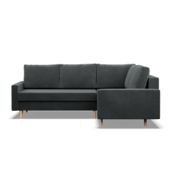 Ecksofa BLANK LO, Stoffart - Gruppe II, Füllung - Federkern, Seite - RECHTS, Farbe - DUNKELGRAU Ecksofa BLANK LO, Stoffart - Gruppe II, Füllung - Federkern, Seite - RECHTS, Farbe - DUNKELGRAU