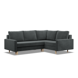 Corner Sofa BLANK LO, Fabric Type - Group II, Filling - Spring, Side - RIGHT, Color - DARK GRAY