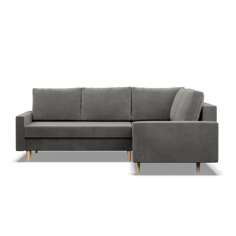 Ecksofa BLANK LO, Stoffart - Gruppe II, Füllung - Federkern, Seite - RECHTS, Farbe - HELLGRAU Ecksofa BLANK LO, Stoffart - Gruppe II, Füllung - Federkern, Seite - RECHTS, Farbe - HELLGRAU