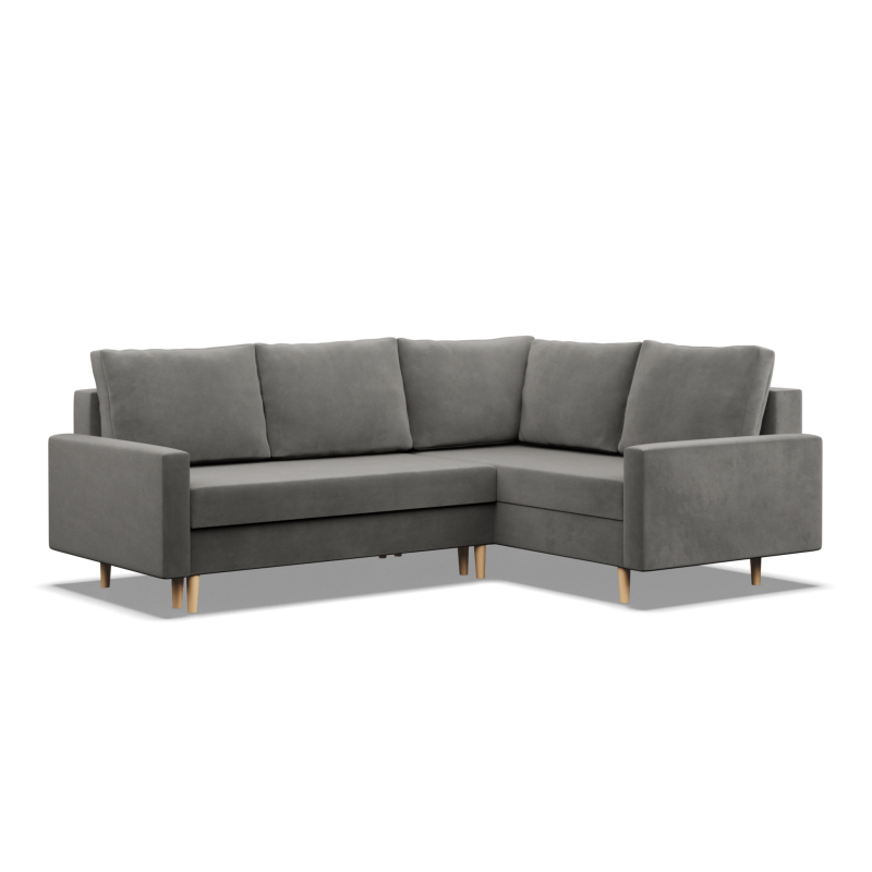 Ecksofa BLANK LO, Stoffart - Gruppe II, Füllung - Federkern, Seite - RECHTS, Farbe - HELLGRAU Ecksofa BLANK LO, Stoffart - Gruppe II, Füllung - Federkern, Seite - RECHTS, Farbe - HELLGRAU