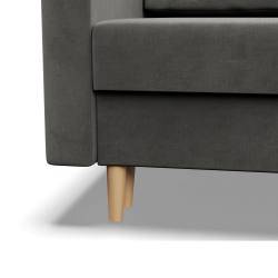 Ecksofa BLANK LO, Stoffart - Gruppe II, Füllung - Federkern, Seite - RECHTS, Farbe - HELLGRAU Ecksofa BLANK LO, Stoffart - Gruppe II, Füllung - Federkern, Seite - RECHTS, Farbe - HELLGRAU