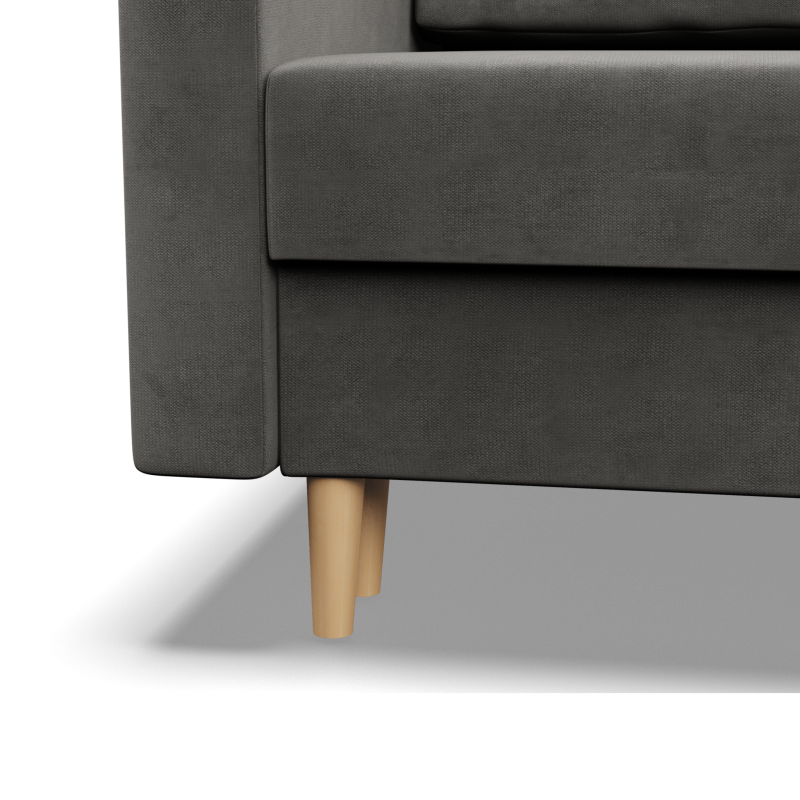 Ecksofa BLANK LO, Stoffart - Gruppe II, Füllung - Federkern, Seite - RECHTS, Farbe - HELLGRAU Ecksofa BLANK LO, Stoffart - Gruppe II, Füllung - Federkern, Seite - RECHTS, Farbe - HELLGRAU