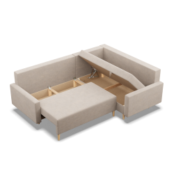 Ecksofa BLANK LO, Stoffart - Gruppe II, Füllung - Federkern, Seite - RECHTS, Farbe - BEIGE Ecksofa BLANK LO, Stoffart - Gruppe II, Füllung - Federkern, Seite - RECHTS, Farbe - BEIGE
