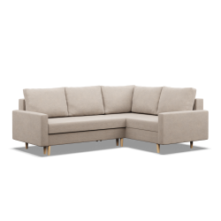 BLANK LO Corner Sofa, Fabric Type - Group II, Filling - Spring, Side - RIGHT, Color - BEIGE
