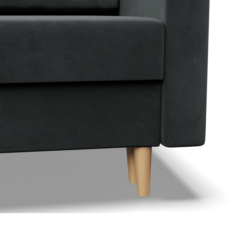 Armchair BLANK, Fabric type - Group II, Filling - Spring, Color - DARK GRAY Armchair BLANK, Fabric type - Group II, Filling - Spring, Color - DARK GRAY