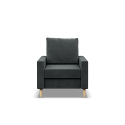 Armchair BLANK, Fabric type - Group II, Filling - Spring, Color - DARK GRAY Armchair BLANK, Fabric type - Group II, Filling - Spring, Color - DARK GRAY