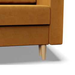 BLANK Armchair, Type of Fabric - Group II, Filling - Spring, Color - YELLOW BLANK Armchair, Type of Fabric - Group II, Filling - Spring, Color - YELLOW