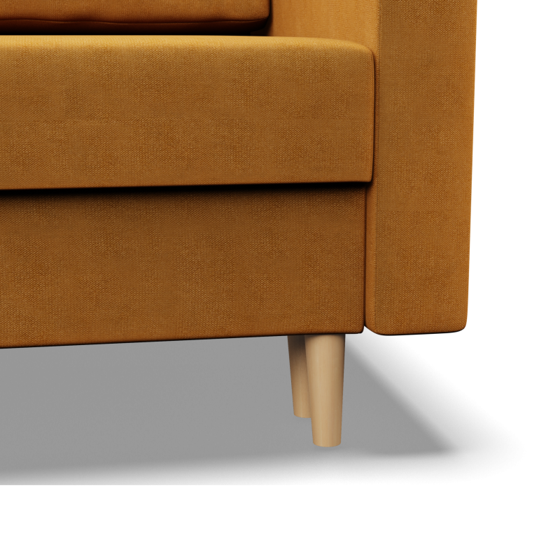 BLANK Armchair, Type of Fabric - Group II, Filling - Spring, Color - YELLOW BLANK Armchair, Type of Fabric - Group II, Filling - Spring, Color - YELLOW