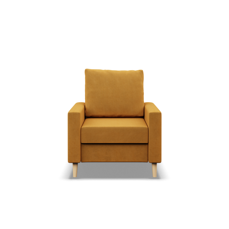 BLANK Armchair, Type of Fabric - Group II, Filling - Spring, Color - YELLOW BLANK Armchair, Type of Fabric - Group II, Filling - Spring, Color - YELLOW