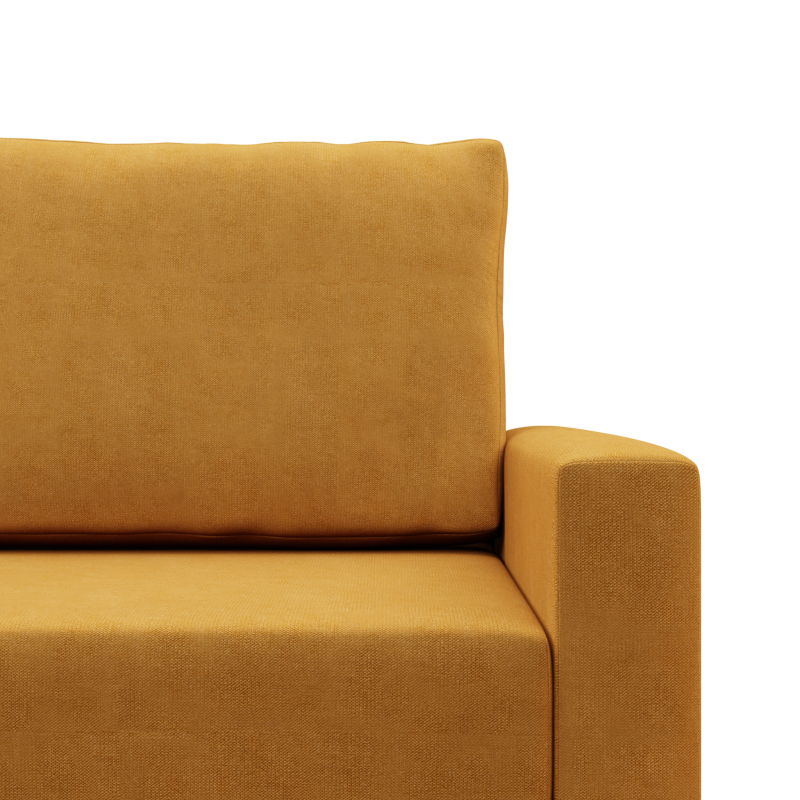 BLANK Armchair, Type of Fabric - Group II, Filling - Spring, Color - YELLOW BLANK Armchair, Type of Fabric - Group II, Filling - Spring, Color - YELLOW
