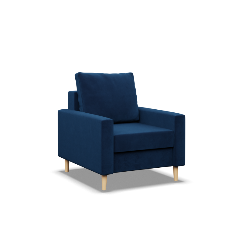 BLANK Armchair, Fabric Type - Group II, Filling - Spring, Color - NAVY BLUE BLANK Armchair, Fabric Type - Group II, Filling - Spring, Color - NAVY BLUE