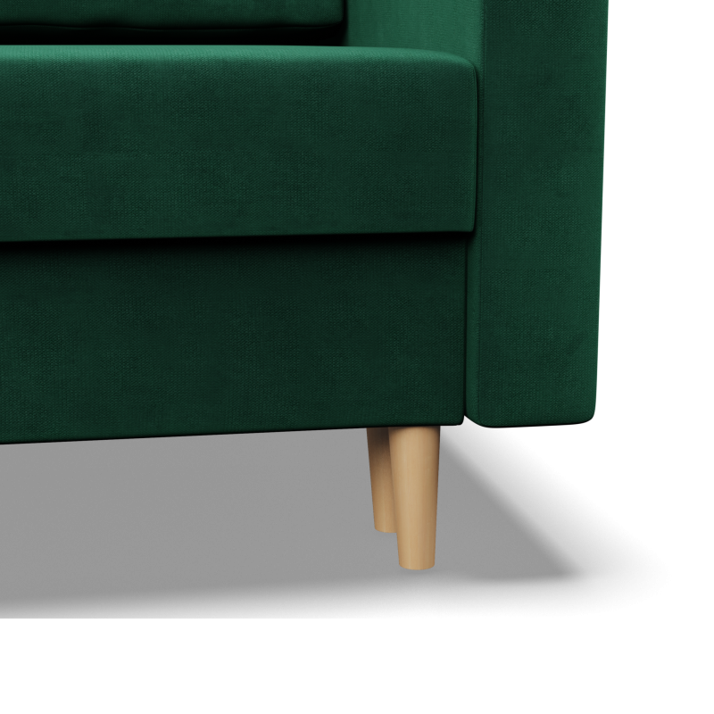 BLANK Armchair, Fabric type - Group II, Filling - Spring, Color - BOTTLE GREEN BLANK Armchair, Fabric type - Group II, Filling - Spring, Color - BOTTLE GREEN